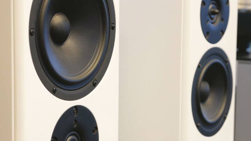 Close up of speakers
